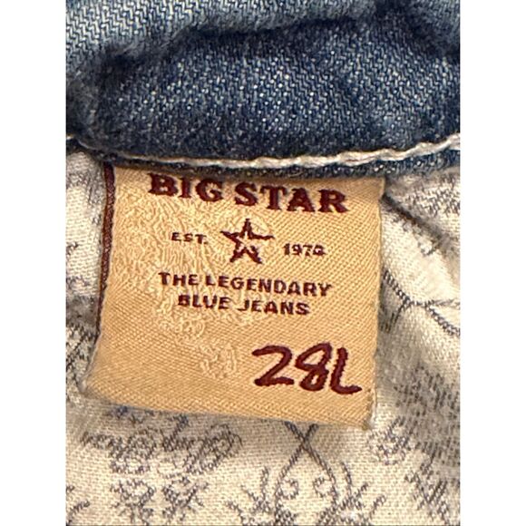 Big Star Casey K Low Rise Fit Medium Wash Bootcut Jeans READ Size 28L (6510) - Picture 8 of 9